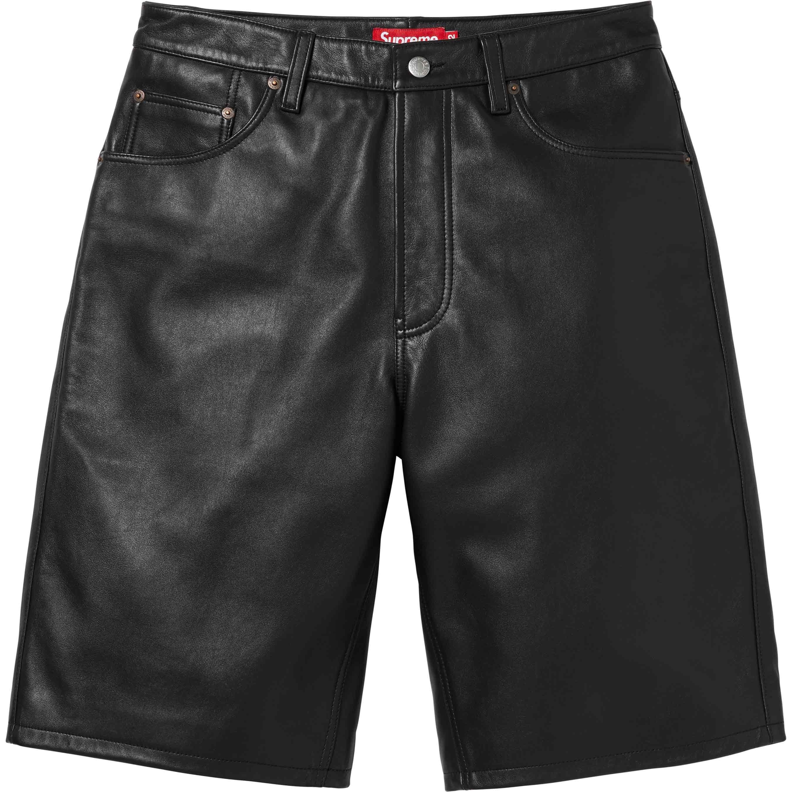 Baggy Leather Short view 3